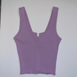 Chocolate Purple Cropped Tank Top